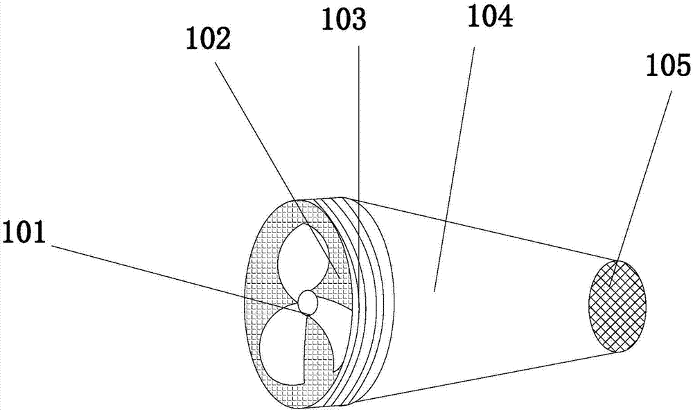 Novel bamboo powder crushing device