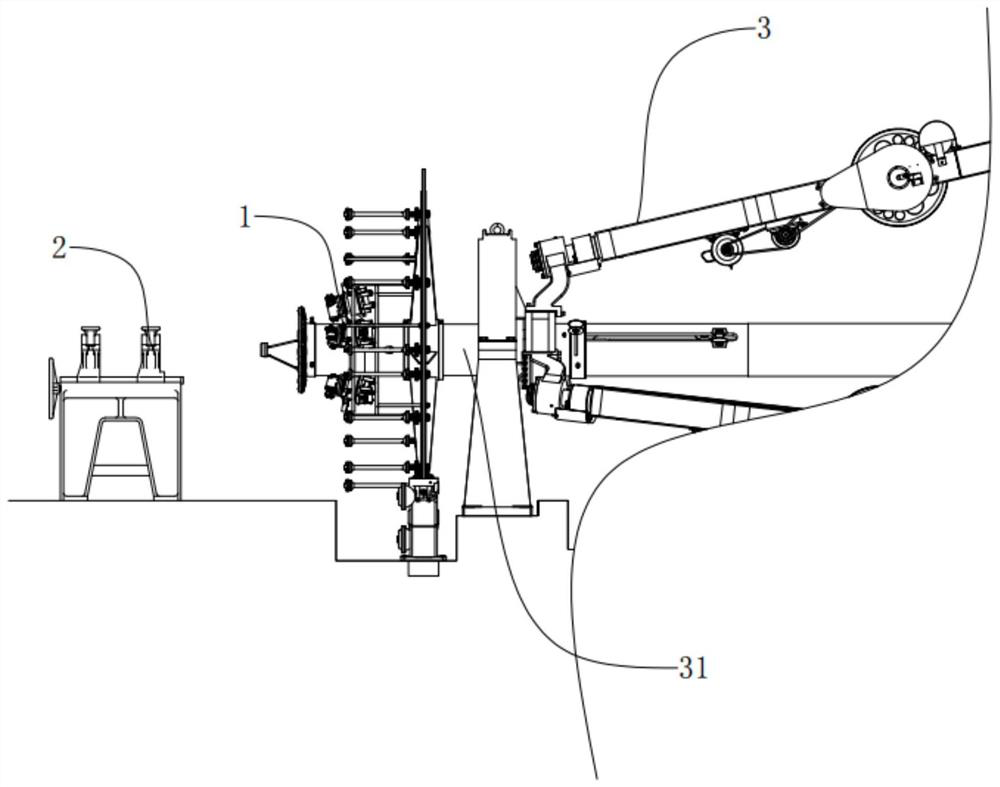 Phase detection device applied to cradle cabling machine