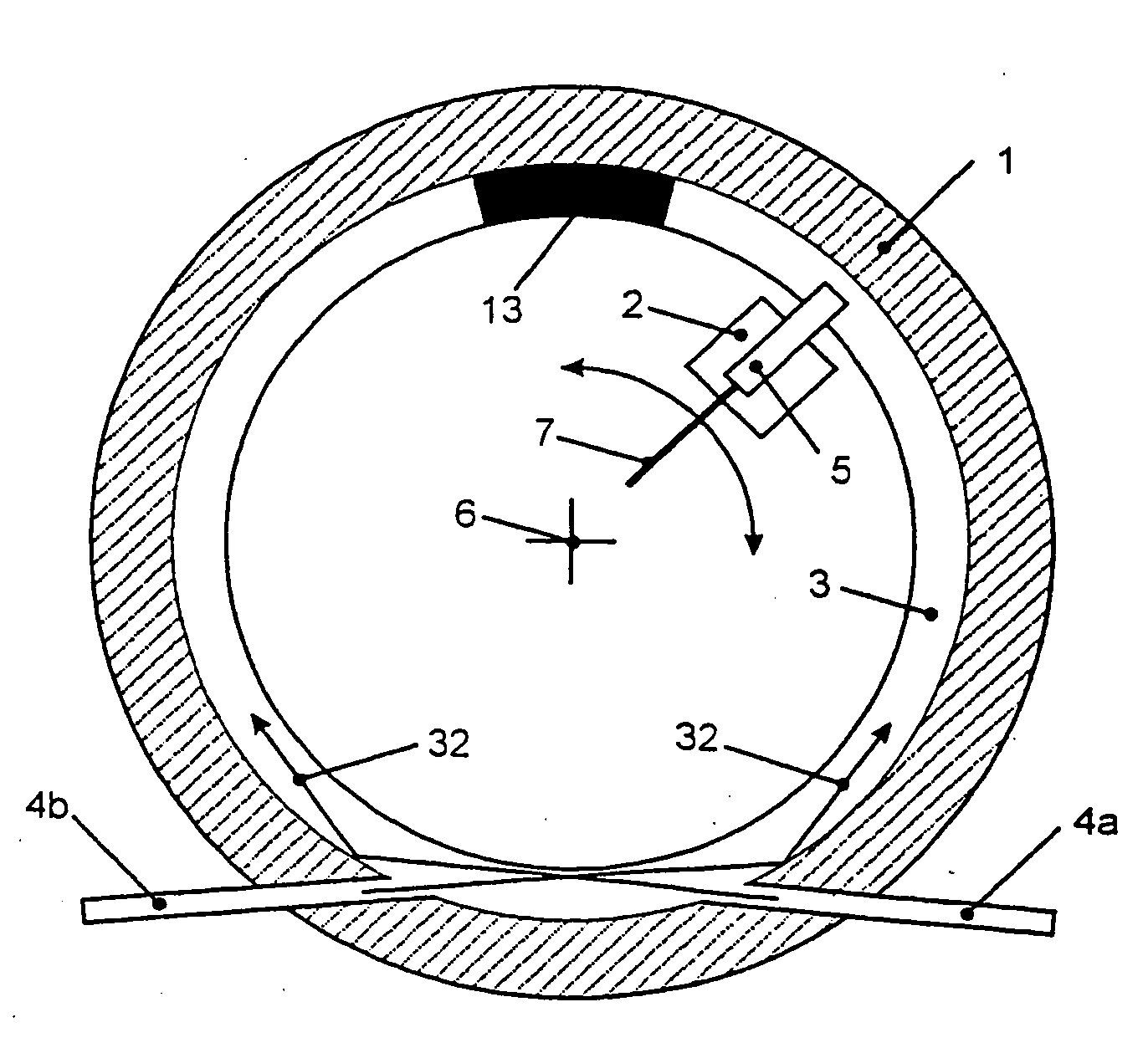 Optical rotary data transmission device with active termination