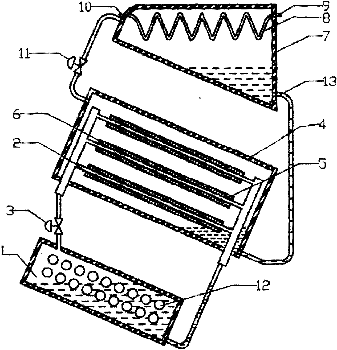 Waste heat driven double heat pipe generator for fishing vessel