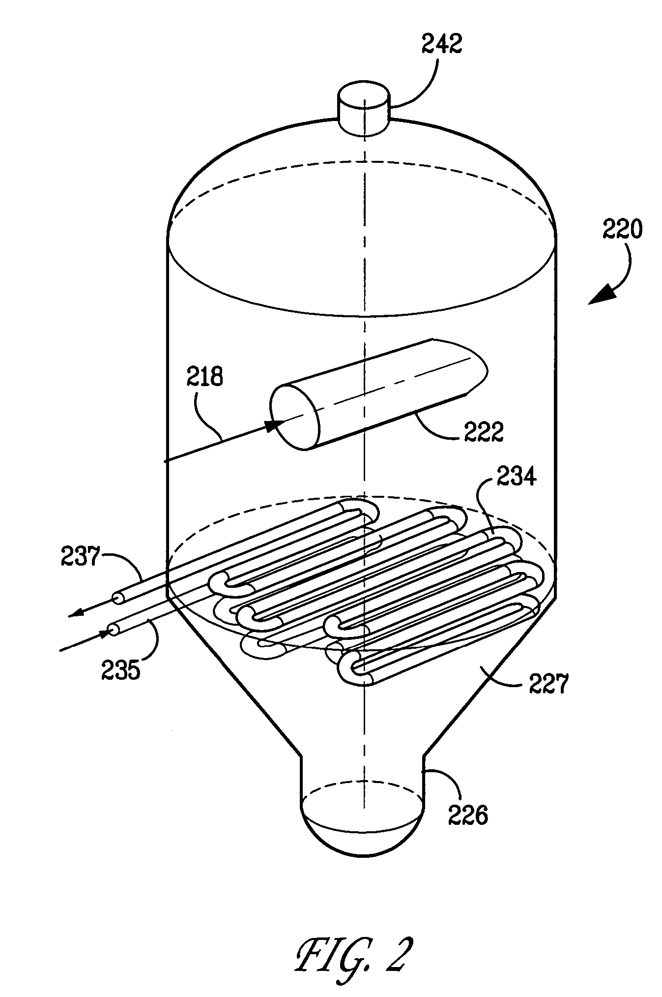 Process and apparatus for cracking hydrocarbon feedstock containing resid to improve vapor yield from vapor/liquid separation