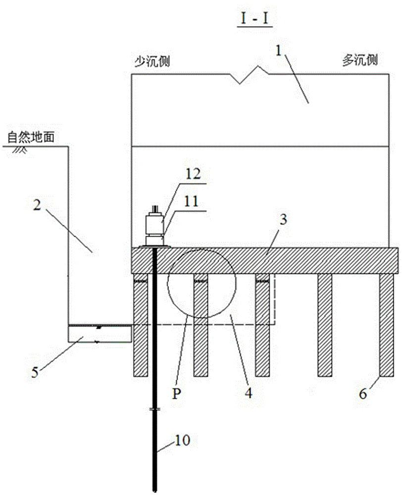 Method of rectifying inclination by drilling and cutting piles at intervals