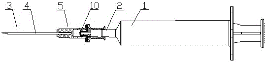 A self-filtering syringe