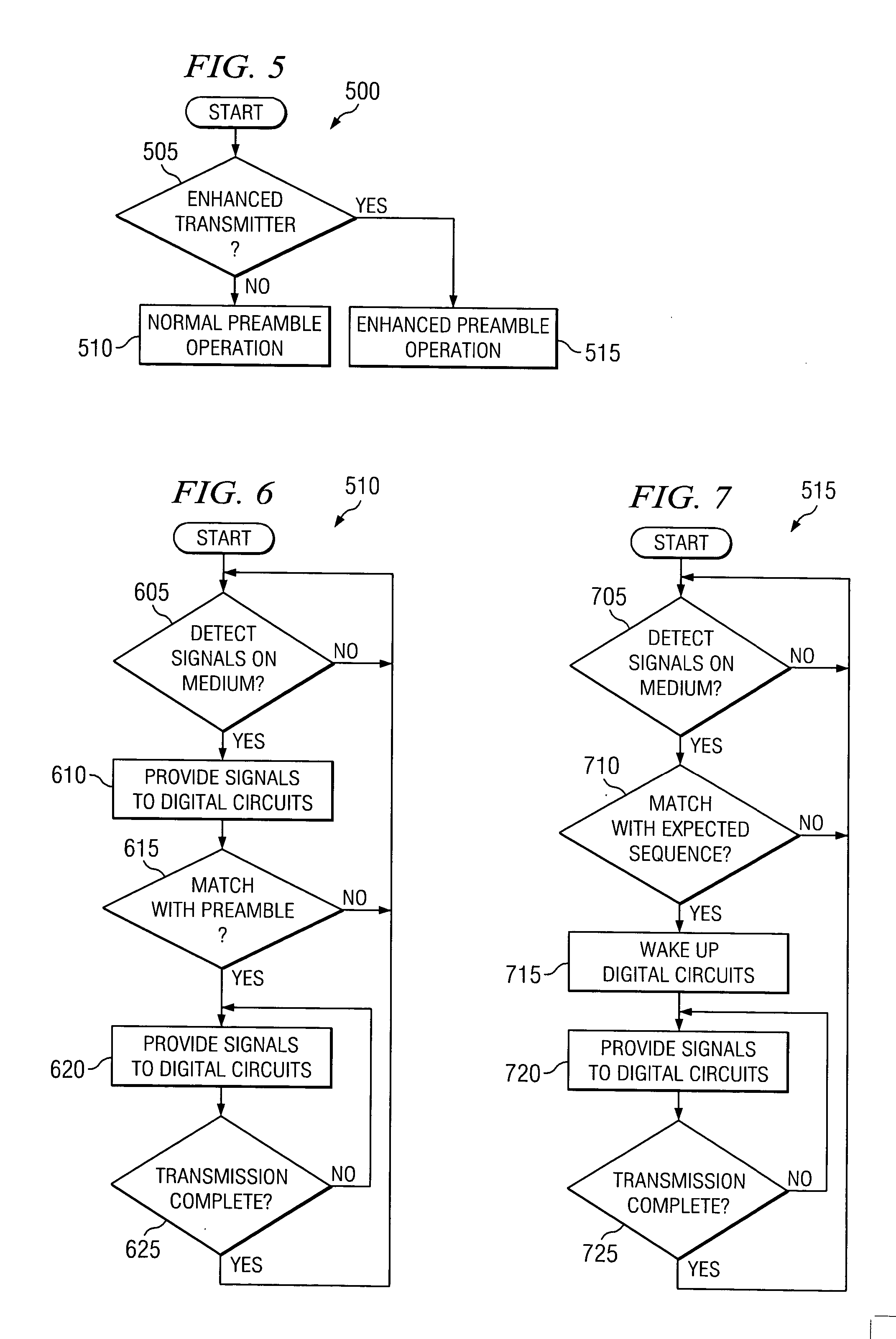 Enhanced preamble to enable low power detection