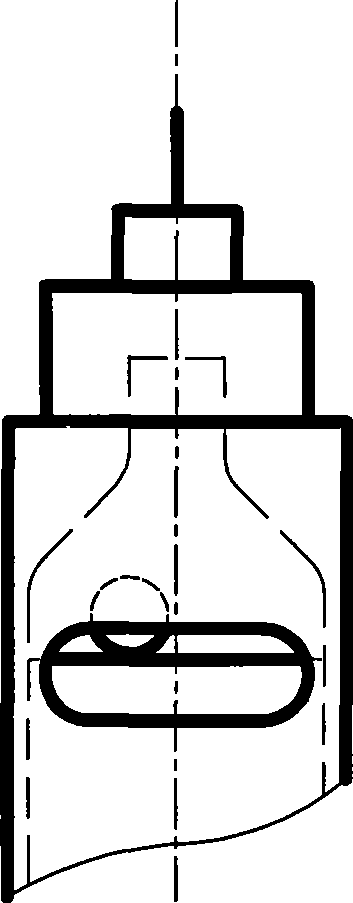 Cartridge with high safety and low amount of residual liquid of pen type insulin syringe