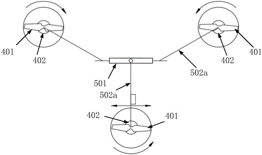 Tilting three-rotor wing long-endurance composite aircraft