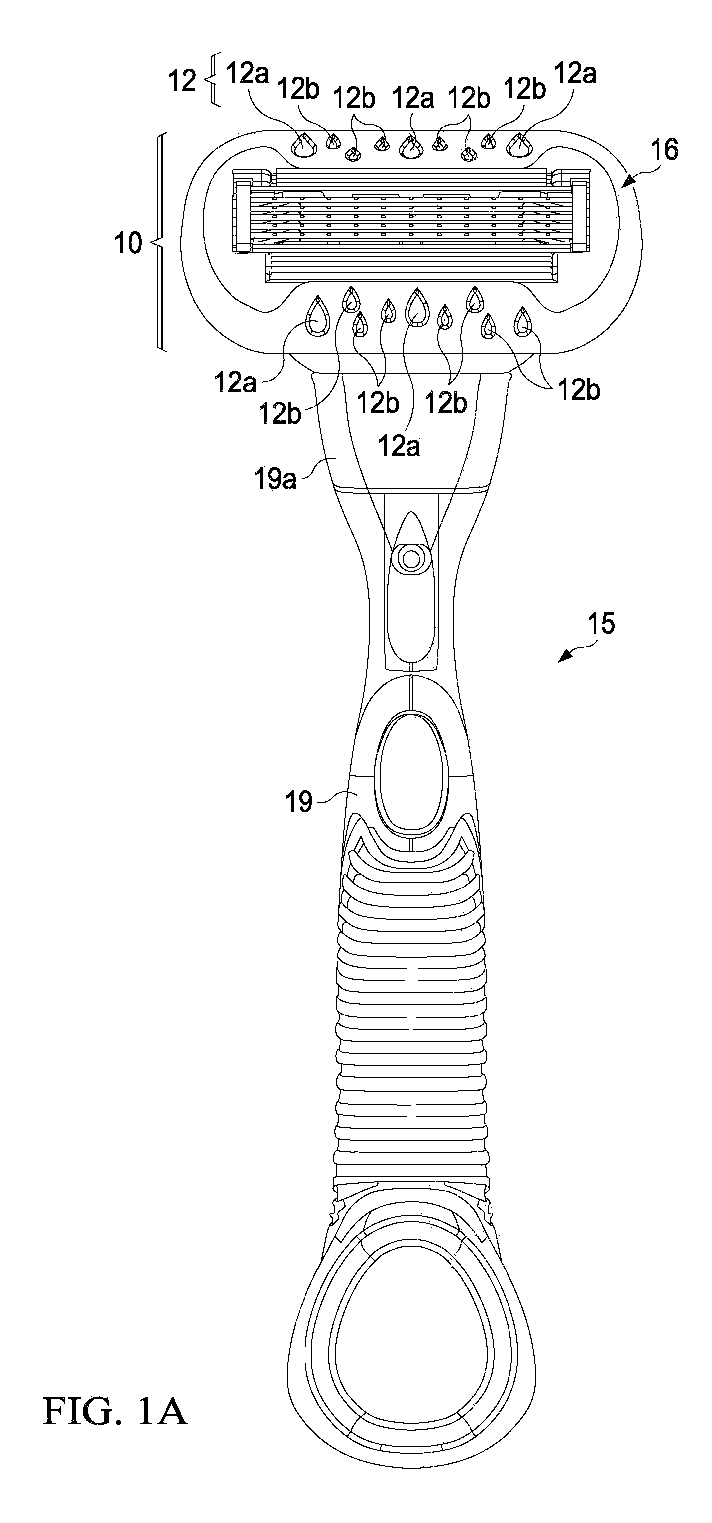 Razor cartridge components with indicia