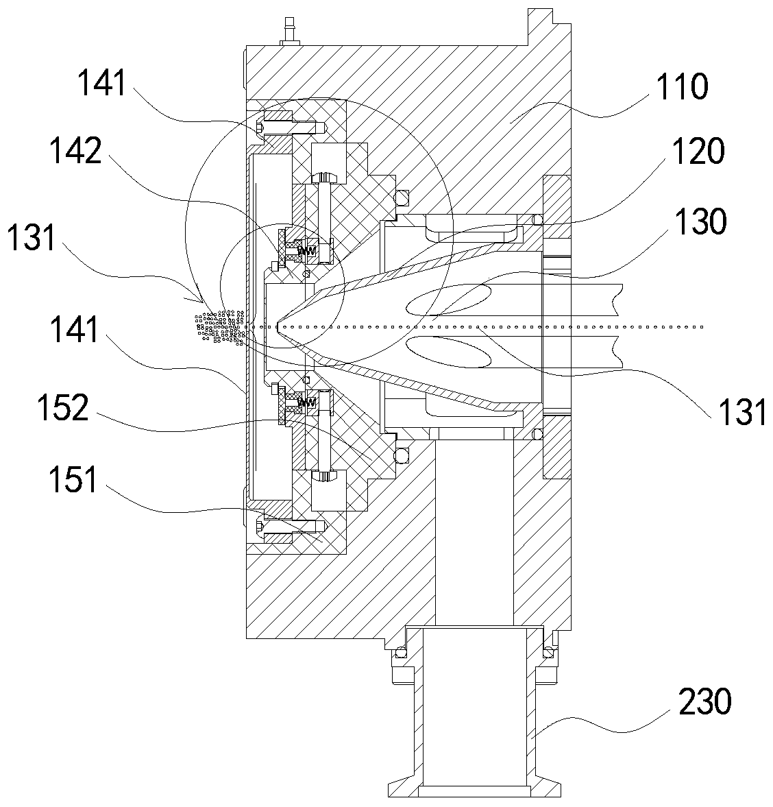 Ion transmission interface device