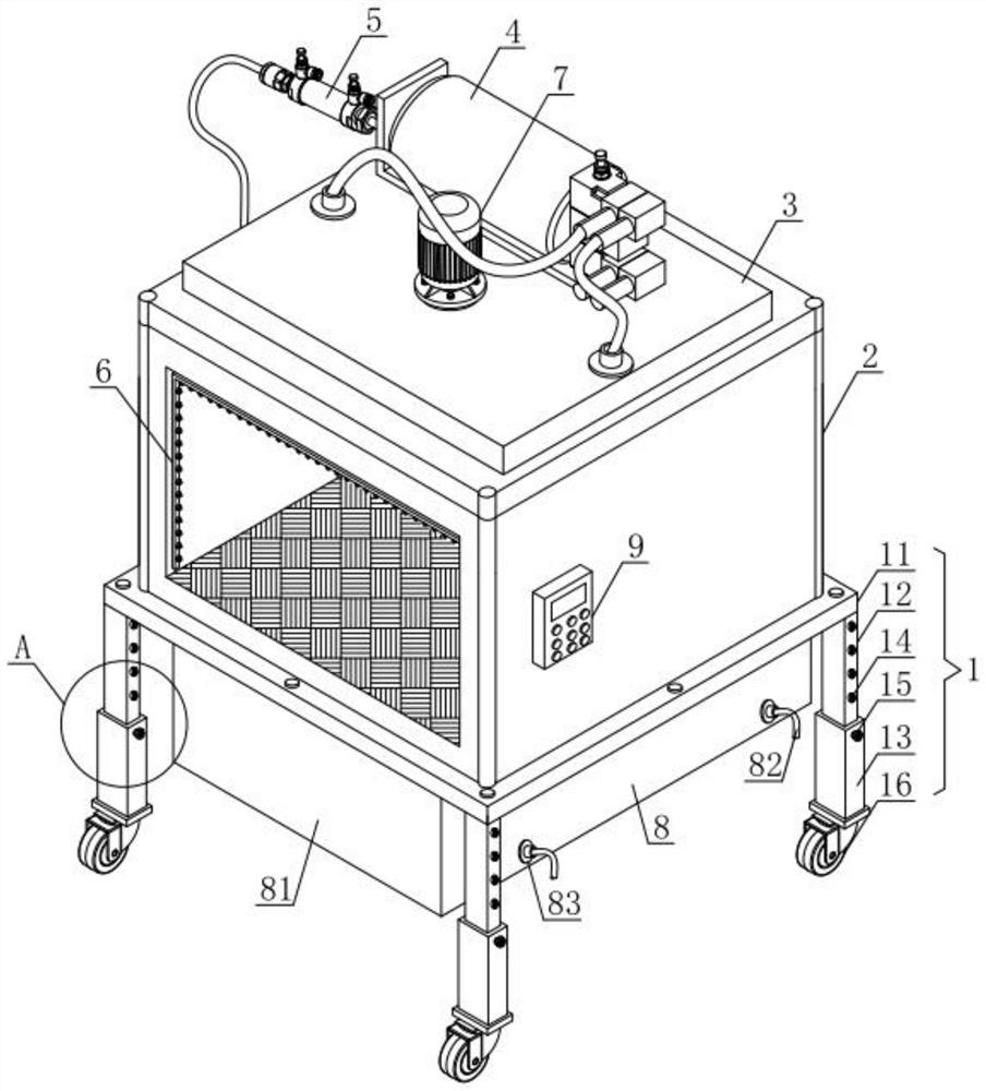 Cooling device capable of achieving uniform jet flow for hot-rolled coiled plate and method of cooling device