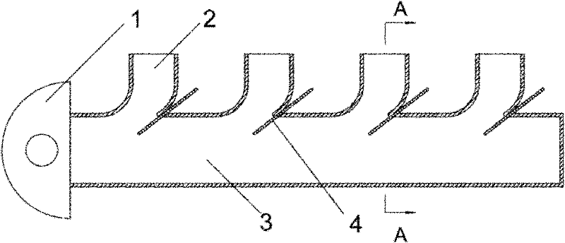 Turbocharging system capable of adjusting necking rate of exhaust manifold by utilizing movable partition boards