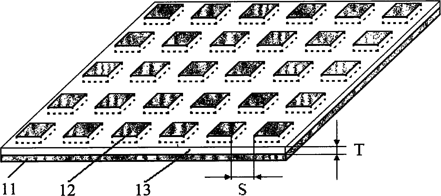 Flexible conducting material substrate and implementing method thereof