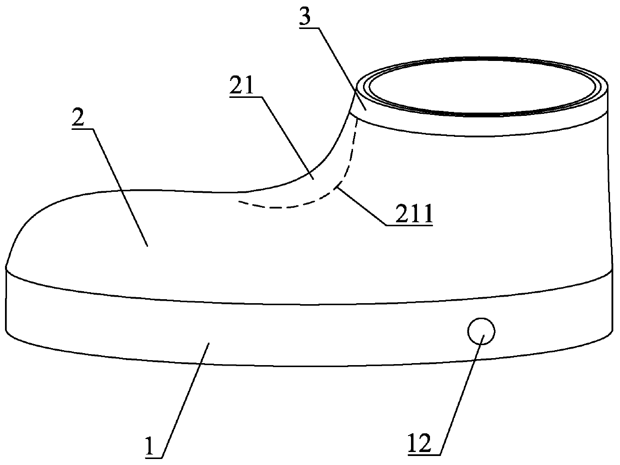 Improved air bag lifesaving shoe