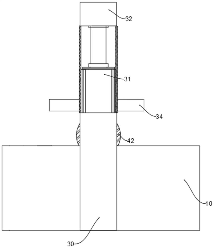 Stamping device for automobile exhaust pipe