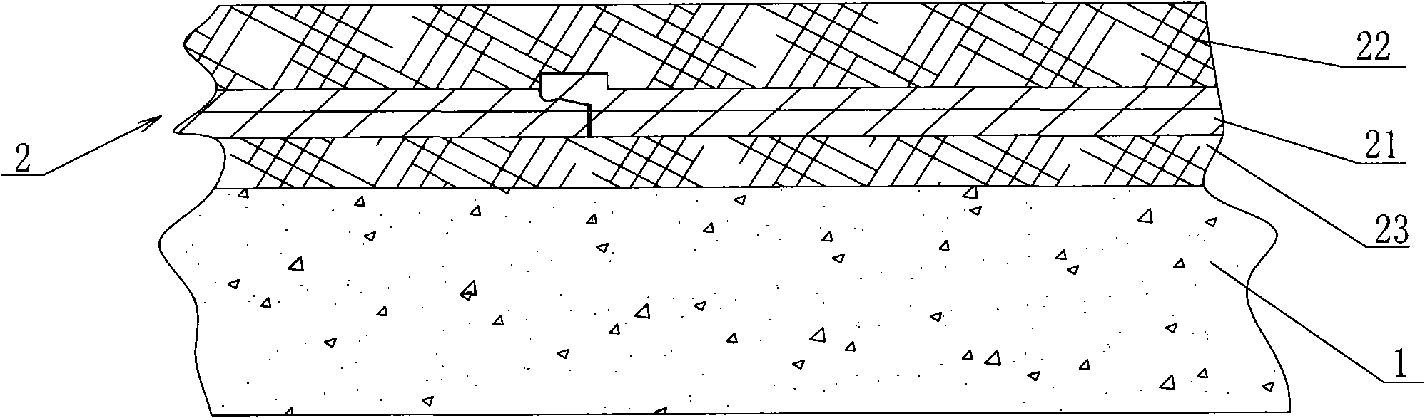 Novel waterproof structure of construction engineering and waterproof construction method