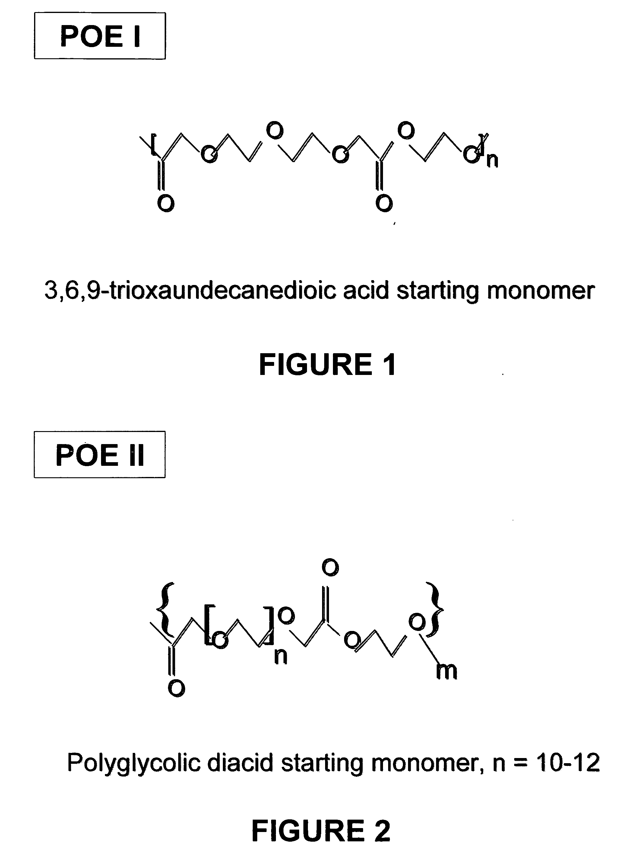 Polyoxaester suspending vehicles for use with implantable delivery systems