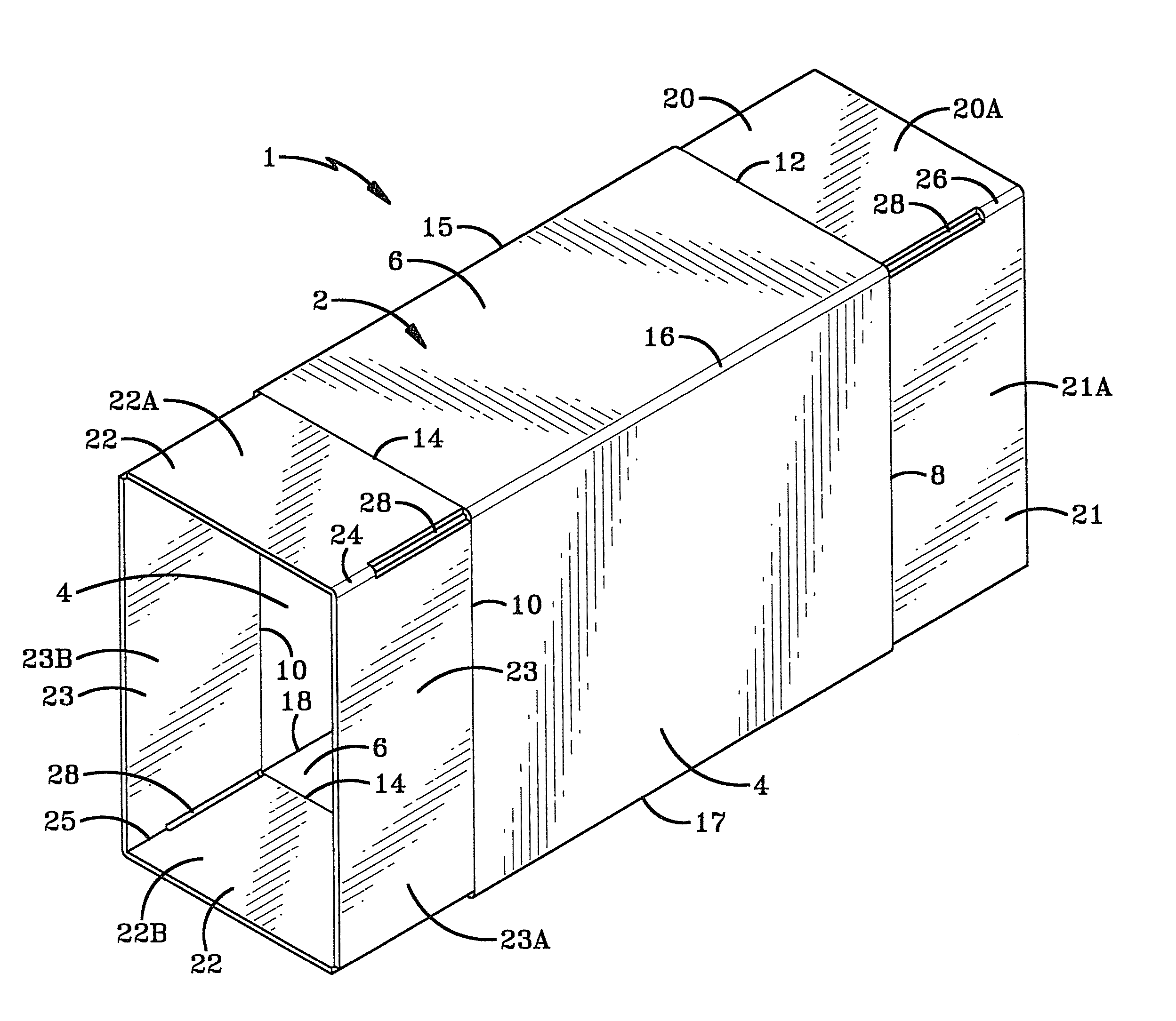 Method and apparatus for making, shipping and erecting boxes