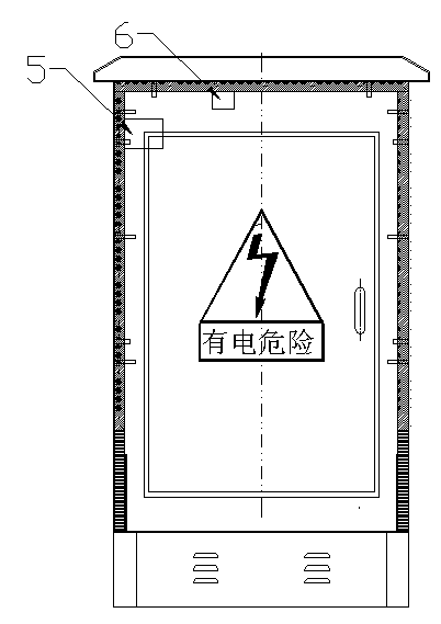 Monitoring device for unmanned substation terminal box