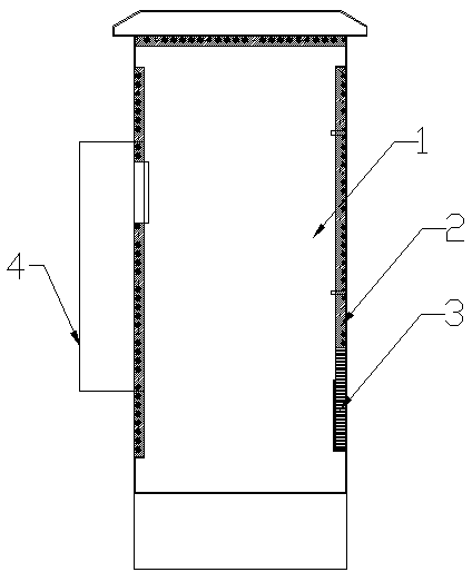 Monitoring device for unmanned substation terminal box