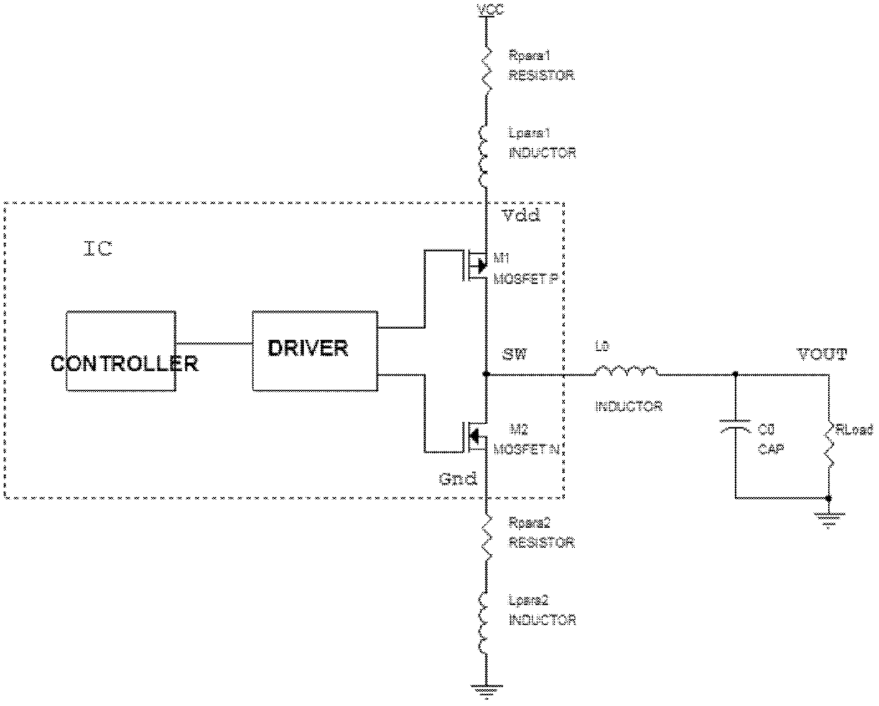 Power switch driver, IC chip, and DC-DC converter