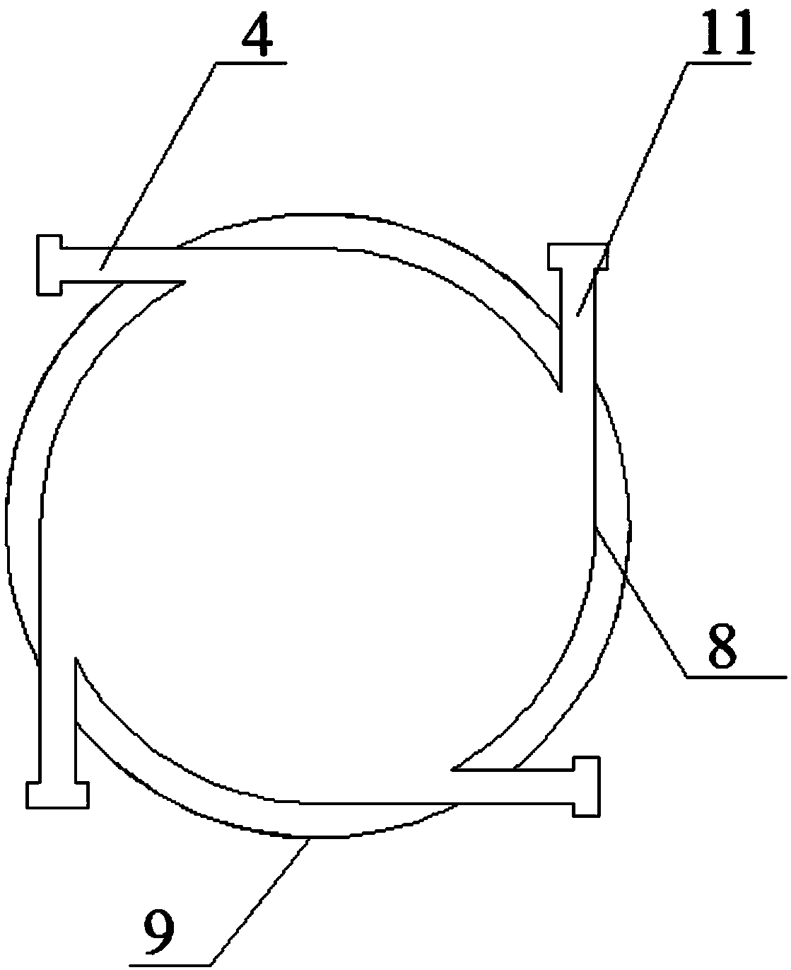 Vertical scraped film evaporator with multi-stage swirling feed