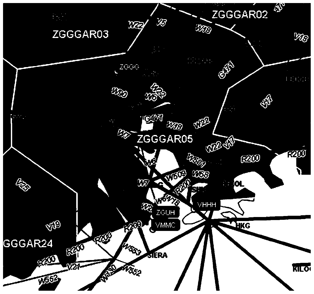 A probability density prediction system applied to airway sector traffic