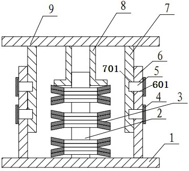 Self-resetting shearing type lead damper and working method thereof