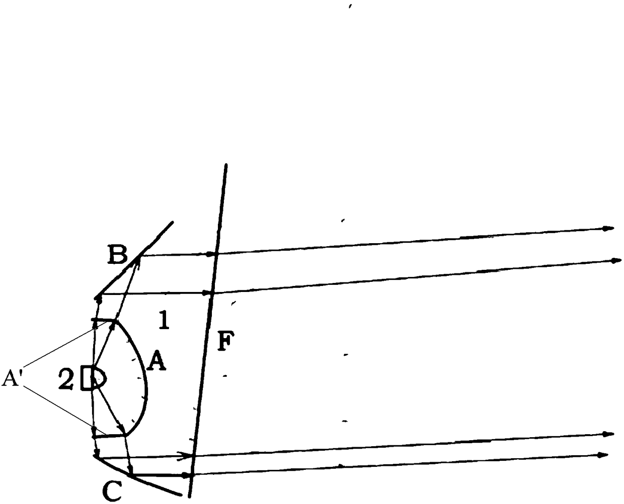 Light supplementing lens, light supplementing lamp and camera