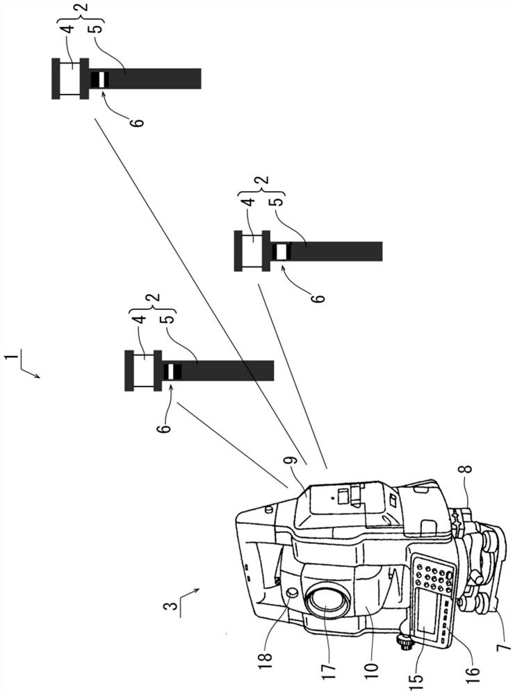 Measuring system, measuring method, measuring machine, and reflective target for measuring