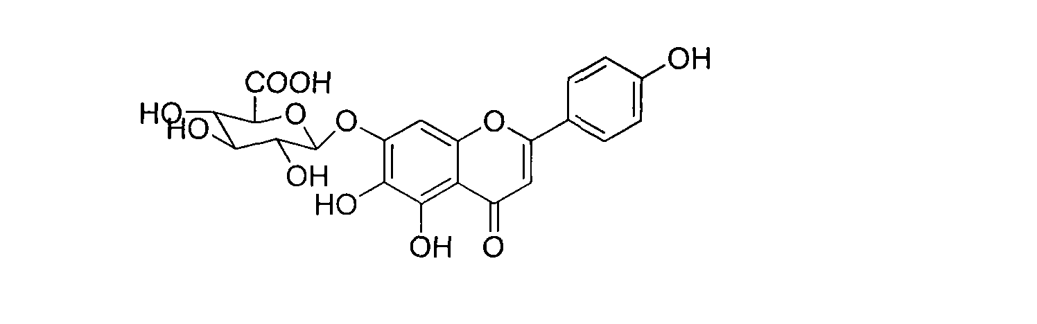 Method for synthesizing 5,6,4'-trihydroxyflavone-7-O-D-glucuronic acid