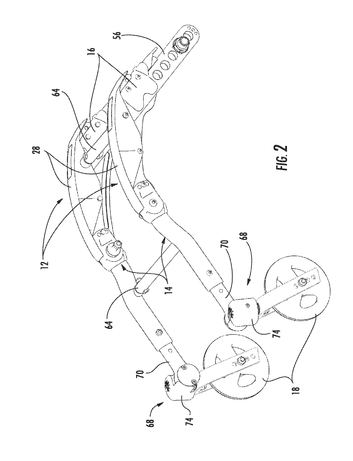 Multi-adjustable wheelchair and frame therefor