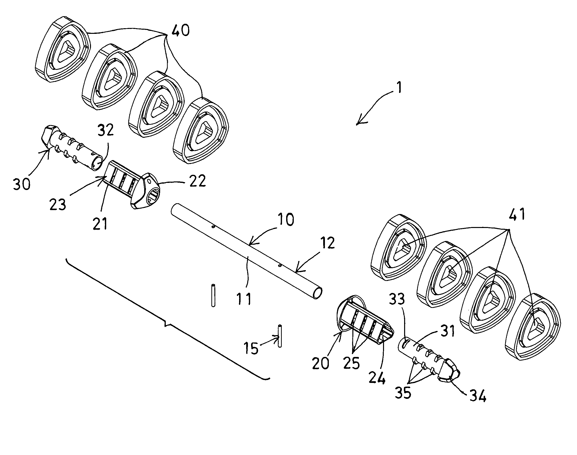 Adjustable dumbbell