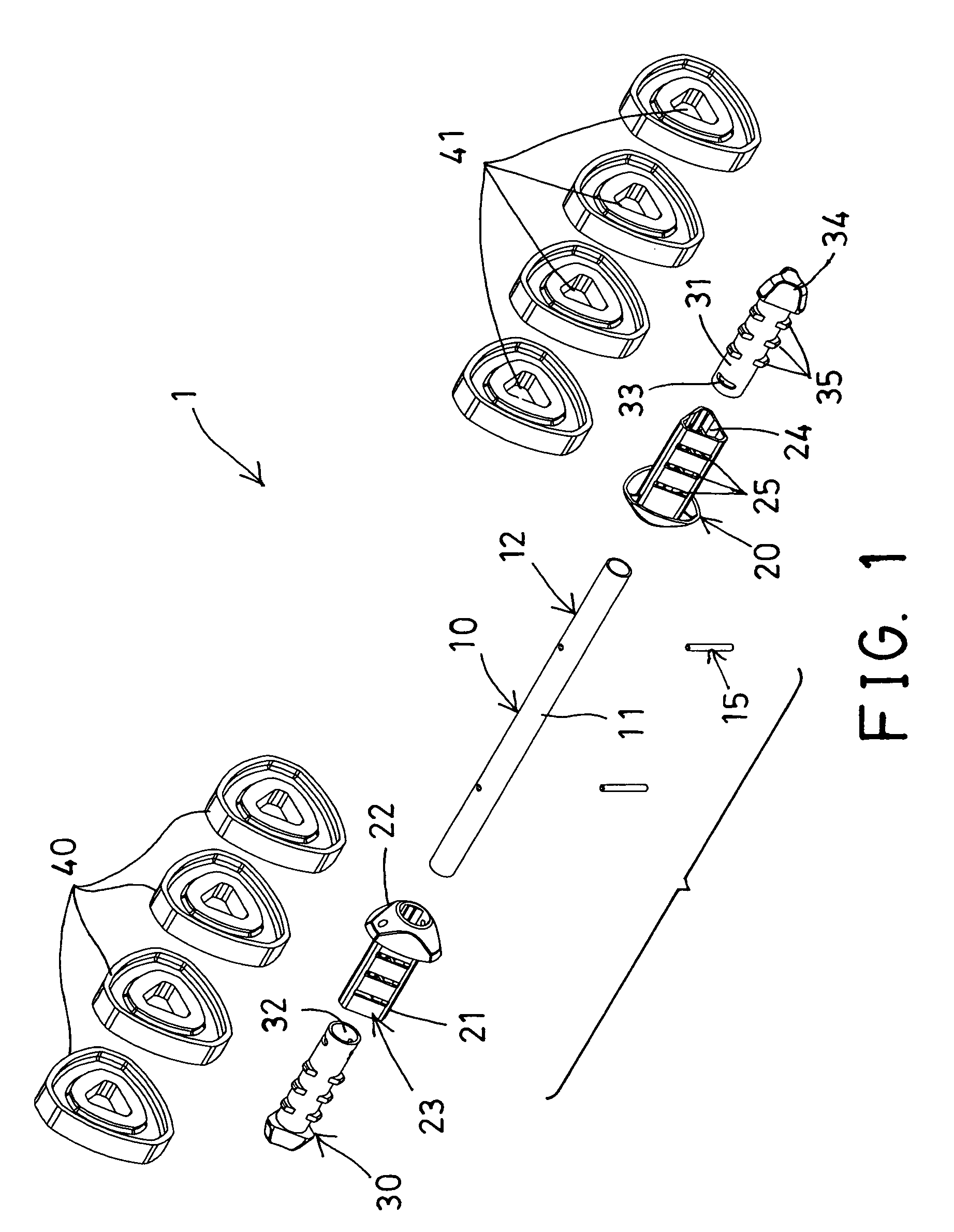 Adjustable dumbbell