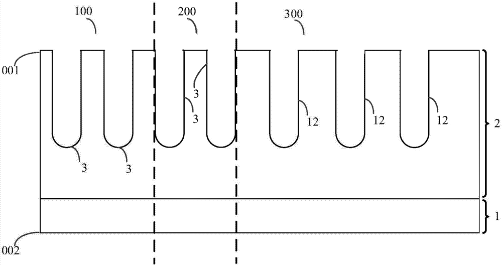 Power semiconductor device structure suitable for deep groove and manufacturing method