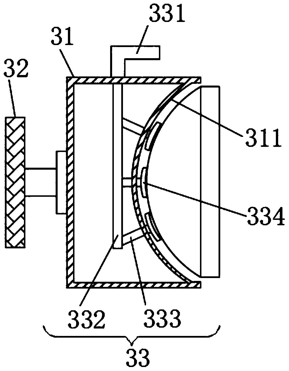 End cover auxiliary welding device for air cylinder machining