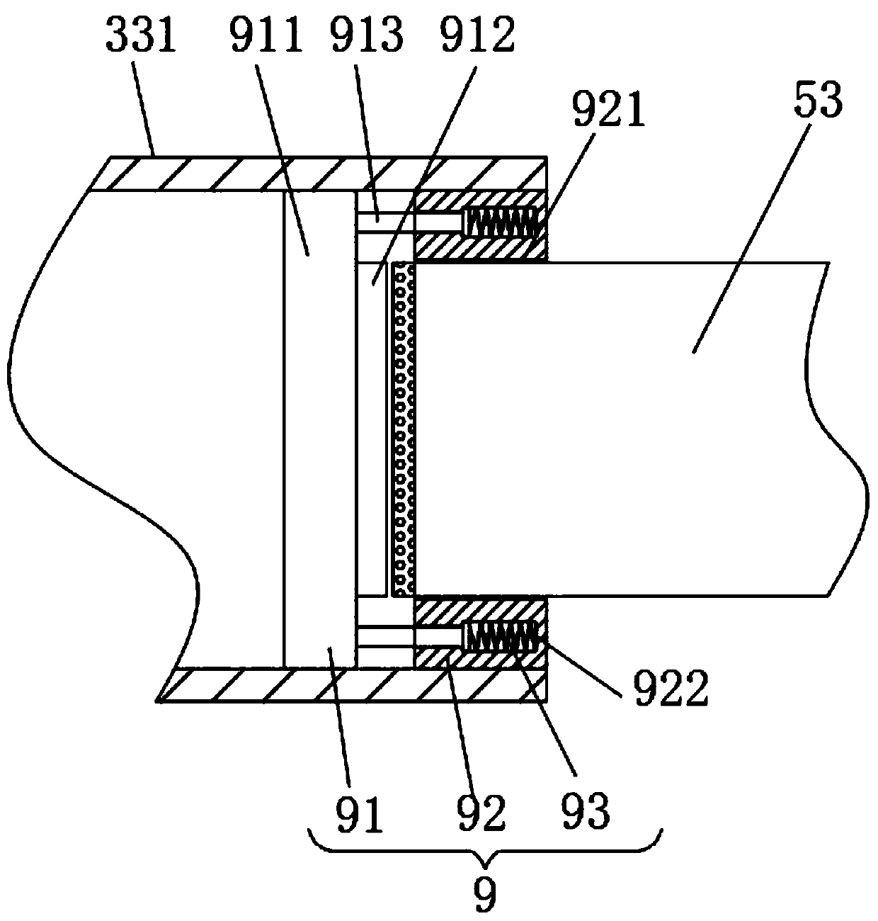 End cover auxiliary welding device for air cylinder machining