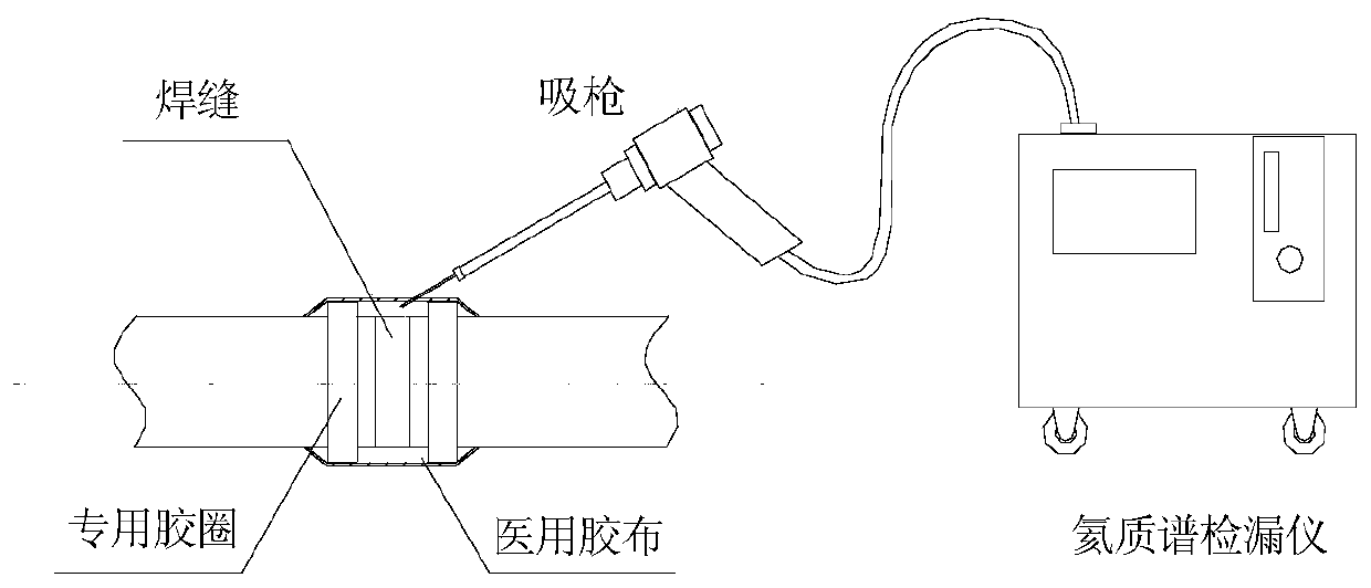 Multi-function suction gun for leak detection with self-wrapping probe and adjustable inlet pressure