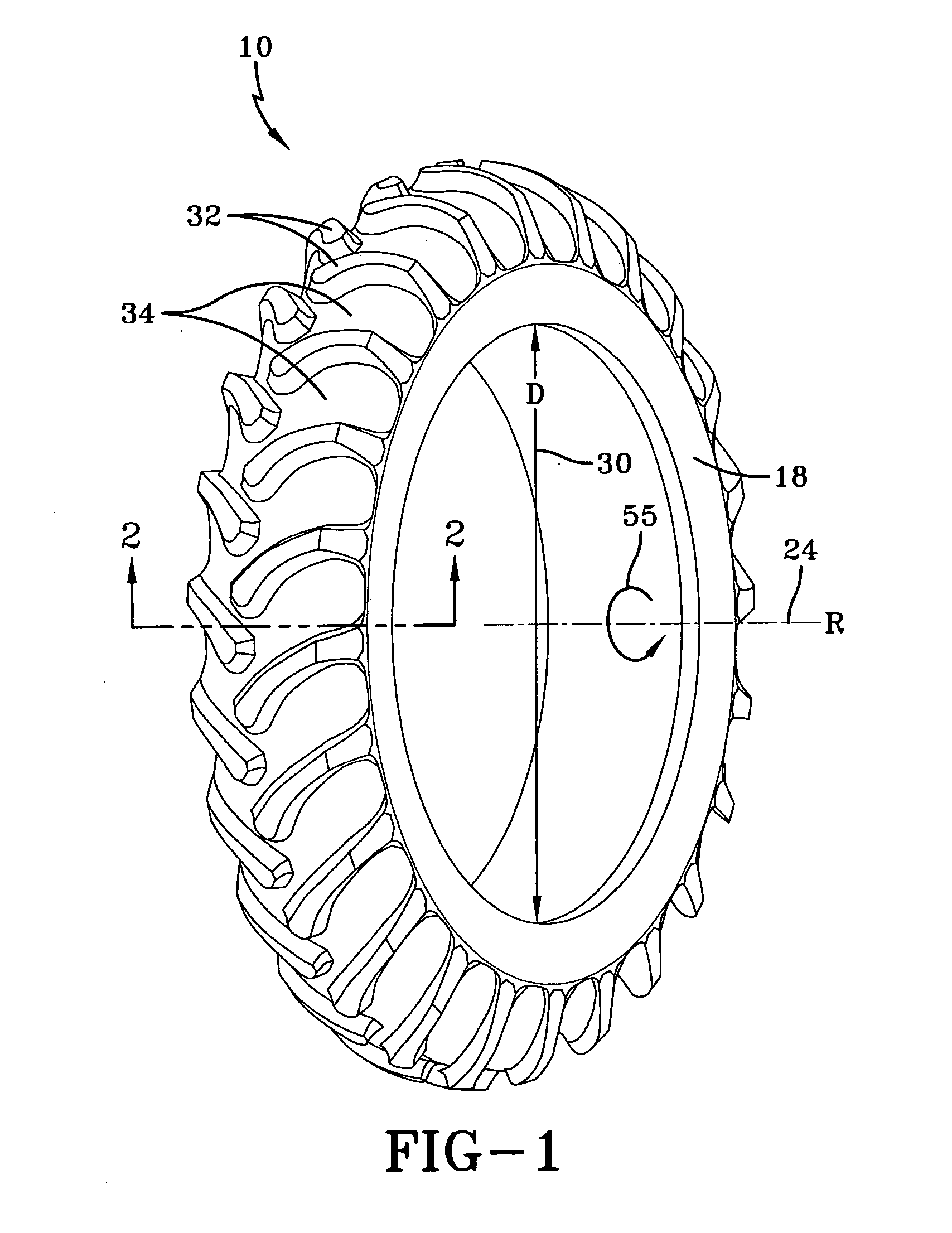 Radial farm tire for high clearance sprayers