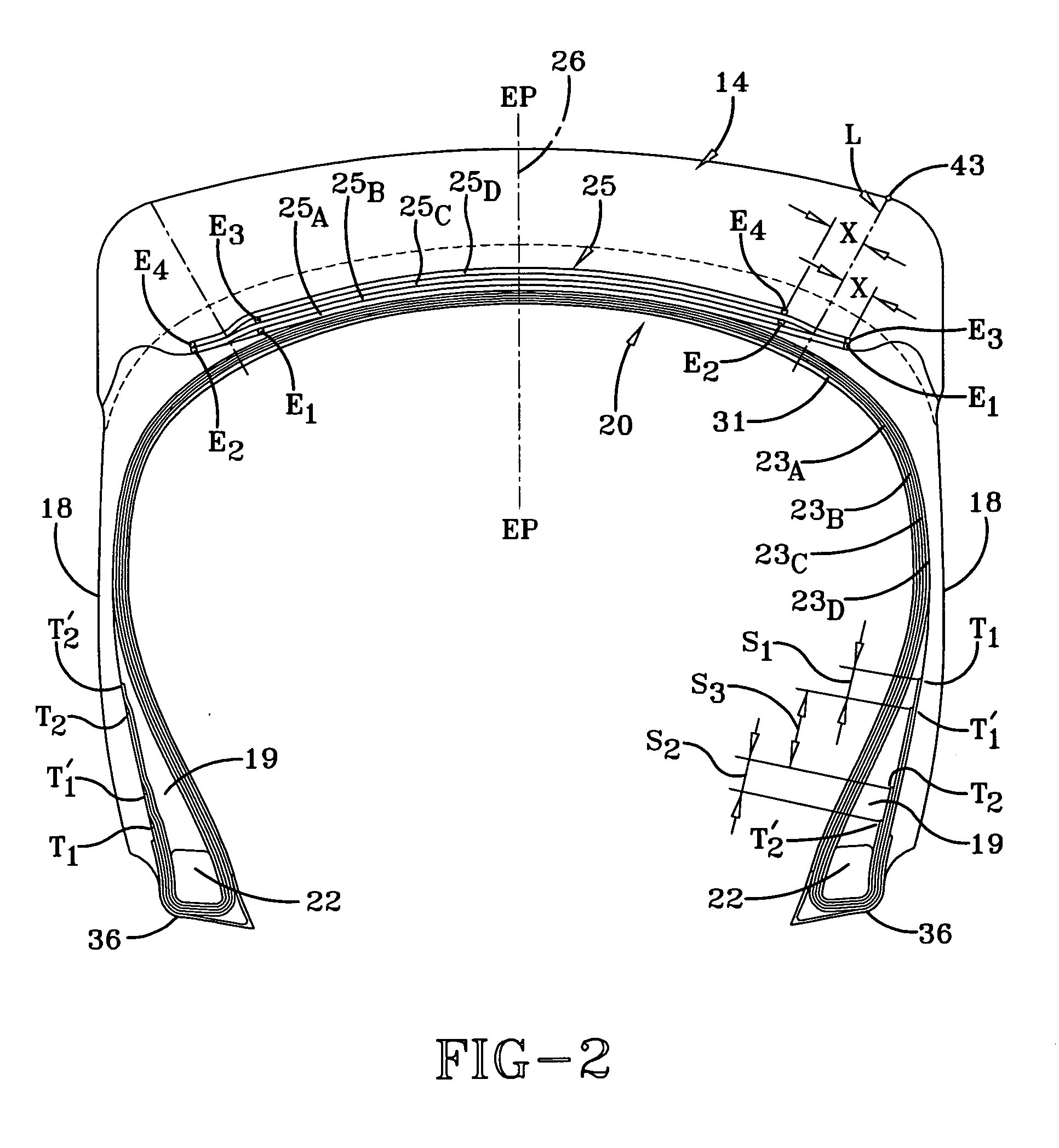 Radial farm tire for high clearance sprayers