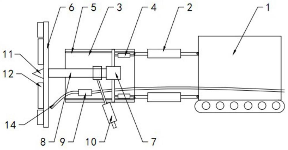 Non-blasting small and medium-sized tunnel drift or inclined drift tunneling rotary cutter