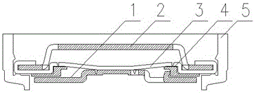 Welding method and structure for lithium ion battery cap