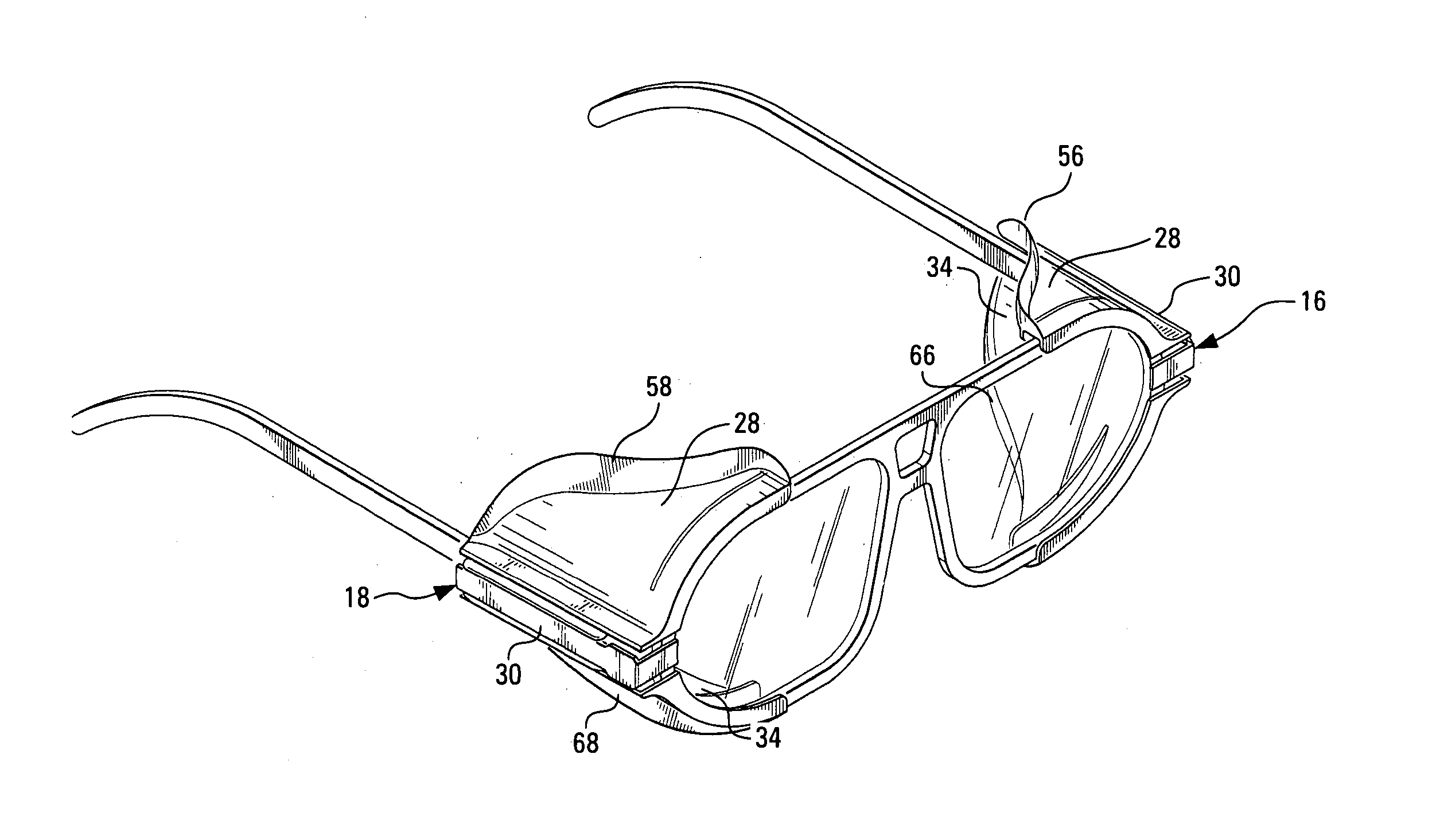 Removable comfort safety wing for use with a sideshield