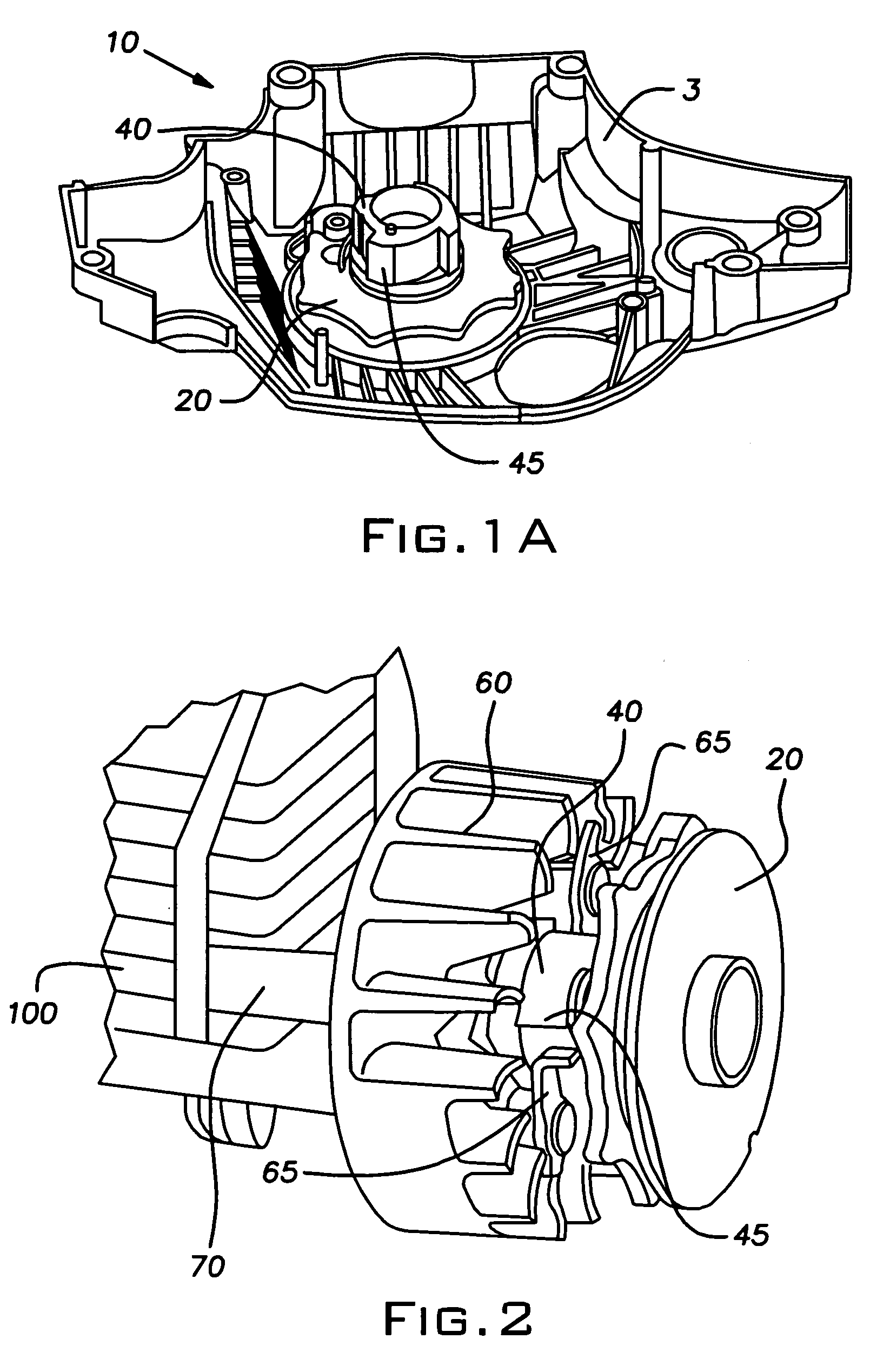 Energy storing starter assembly