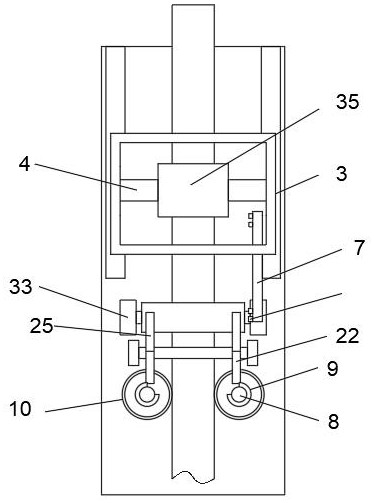 Stainless steel outer surface brushing machining device