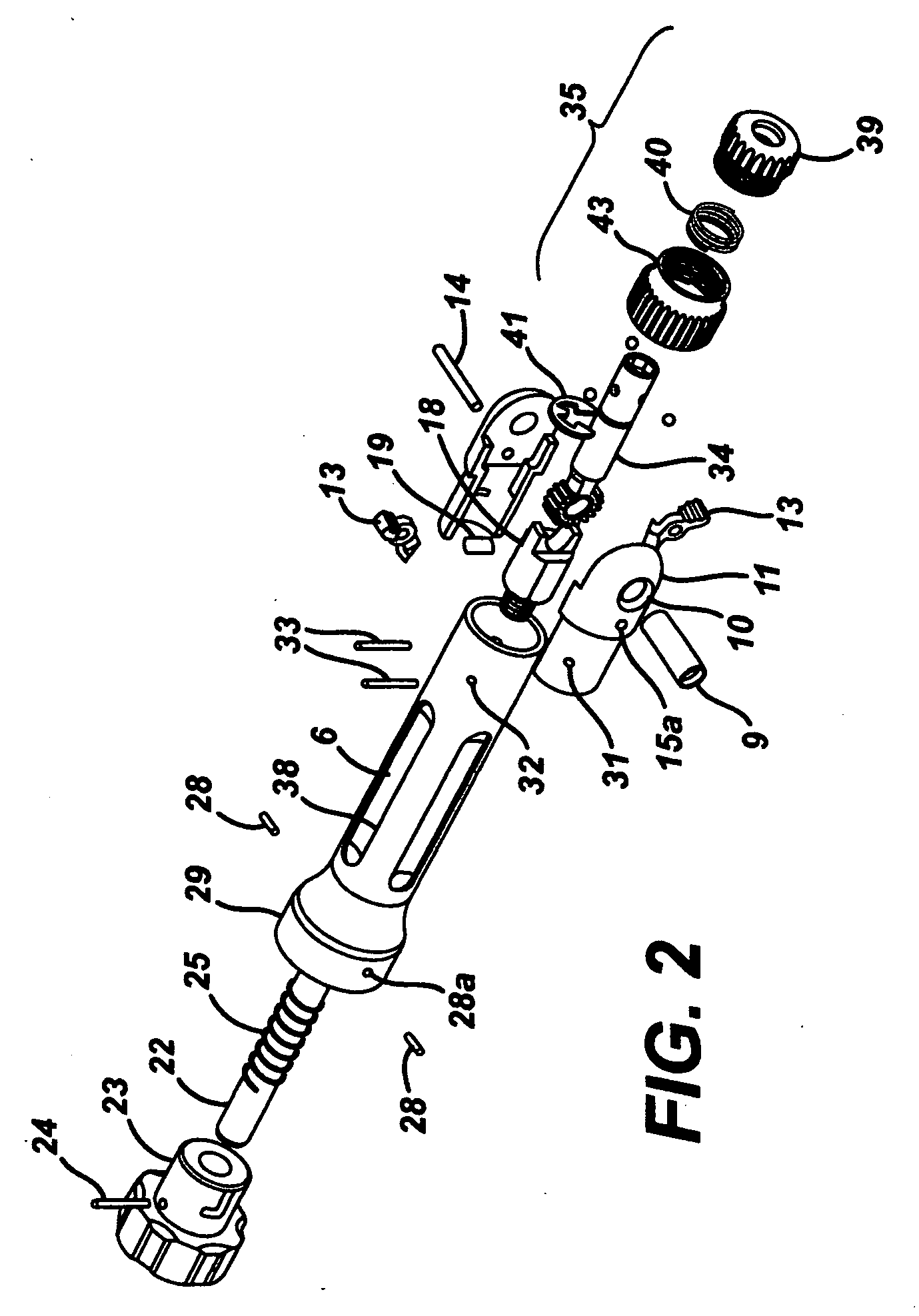 Adjustable angle pawl handle for surgical instruments