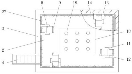 A square water tank welding tool