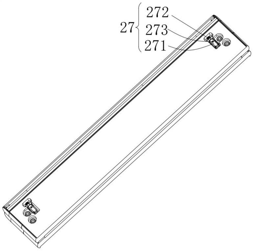 Three-section type inner folding hinge