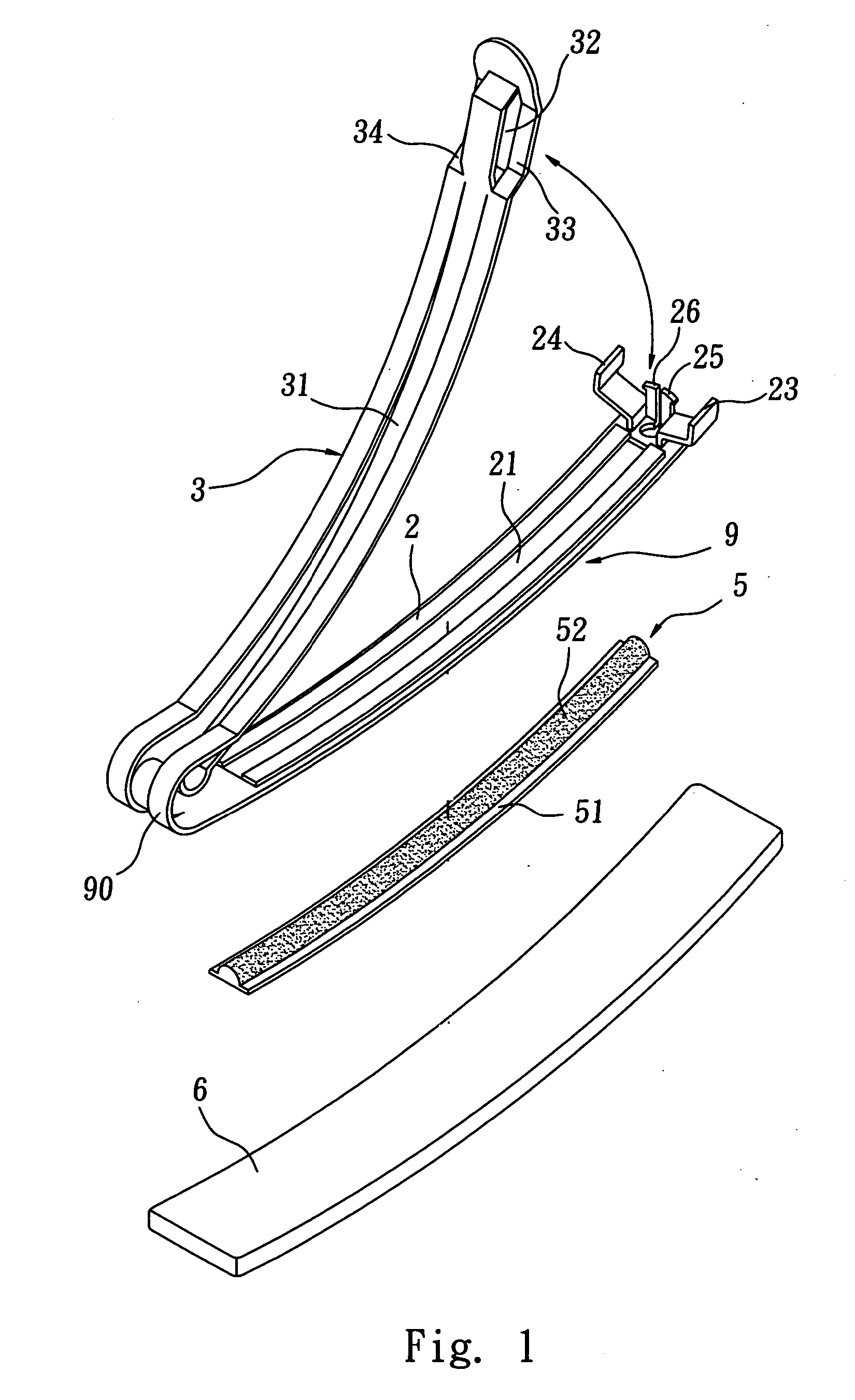 Hairpin with a bendable connection