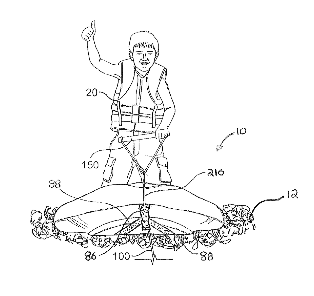 Water sport training device