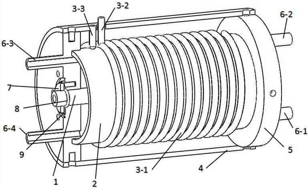 Vacuum ultraviolet light source device through coaxial gas discharge