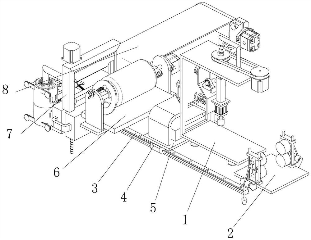 A processing mechanism for plastic parts